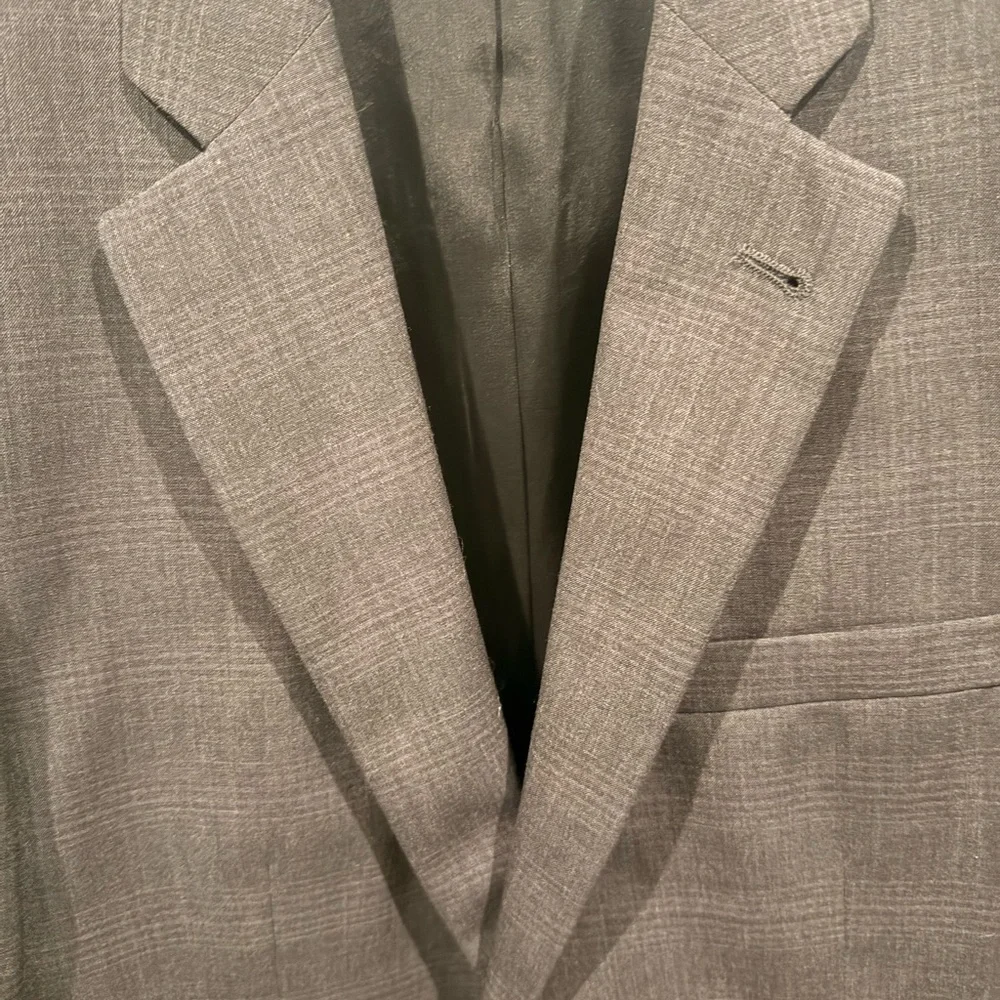 John Varvatos Star USA Charcoal Wool Blazer - 38R - Single Needle Tailored